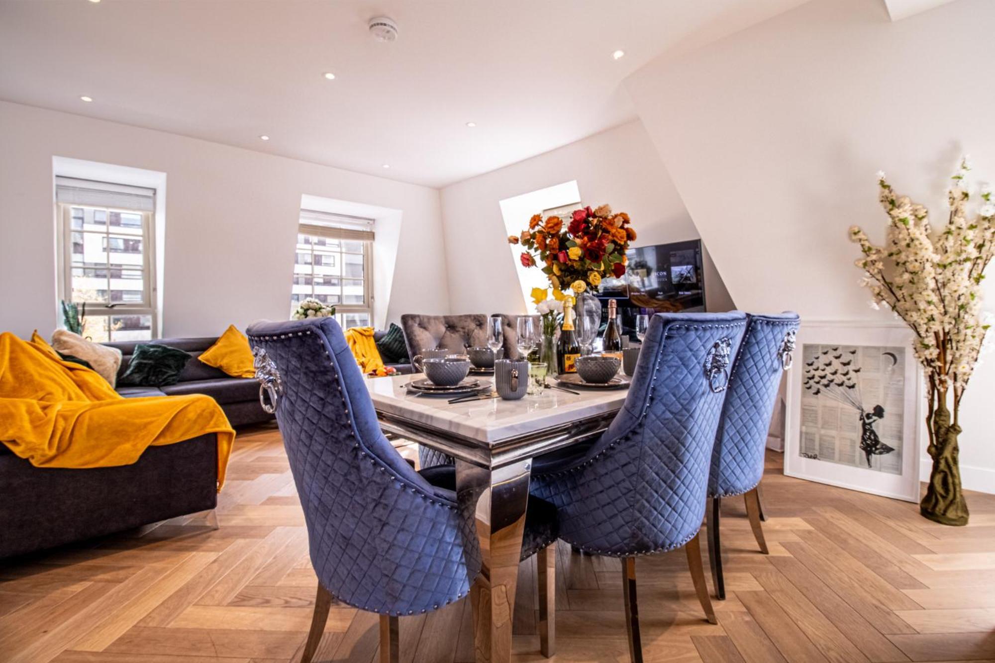 Elegant 3-Bedroom Penthouse In Marble Arch 70 London Kültér fotó